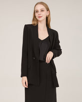 Blazer en Soie à Col Châle 40 Momme